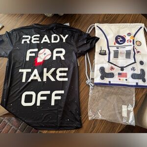 🌼Plate crate baseball shirt and bag